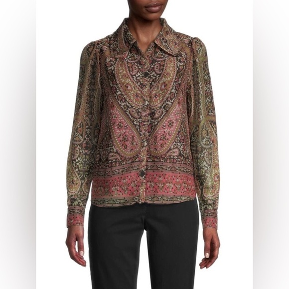 Walter Baker Tops - Walter Baker Adaline Paisley Print Shirt
